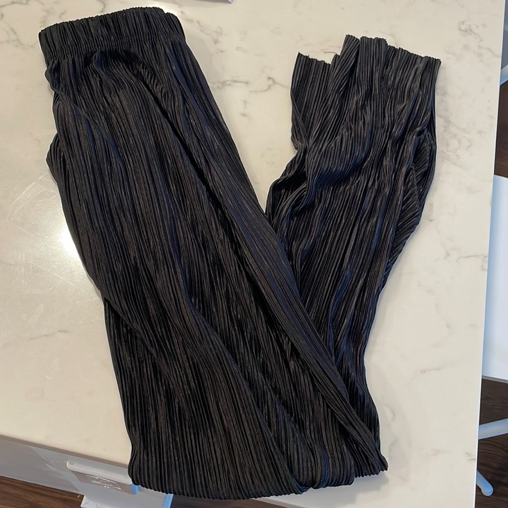 Oak and fort pleated silky pant